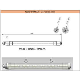 Sewertronic Quickpatch UV LED packer - 80 - 120 mm